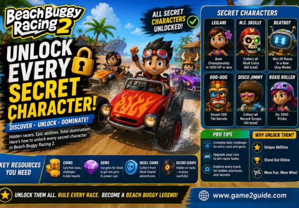 Unlock Every Secret Character in Beach Buggy Racing 2
