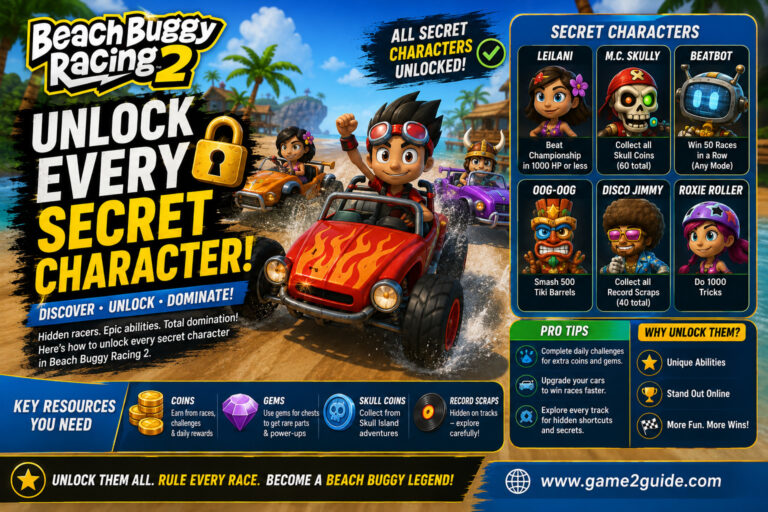 Unlock Every Secret Character in Beach Buggy Racing 2
